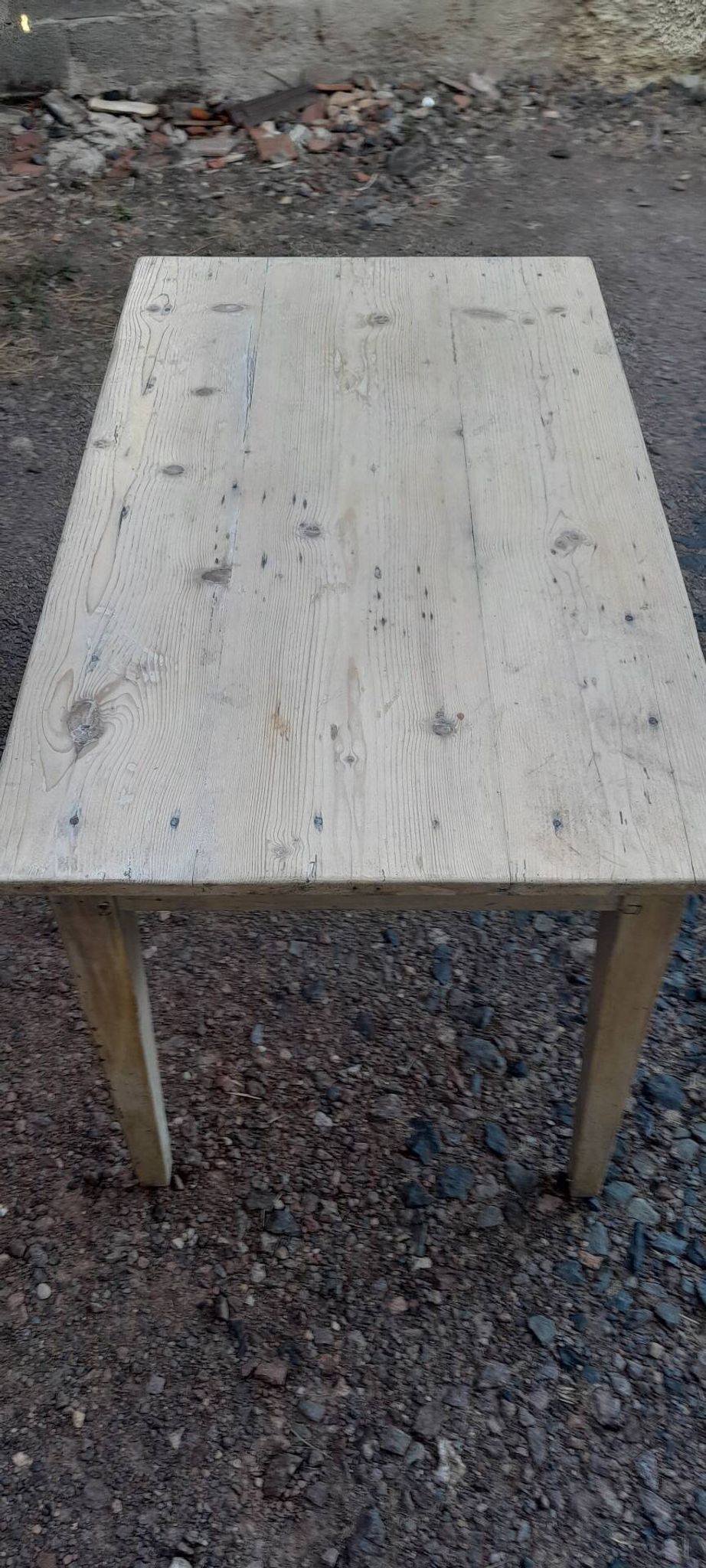 Patinated kitchen table