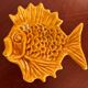 Ceramic fish emptier from the 60s