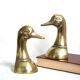 Paire de serre-livres canards