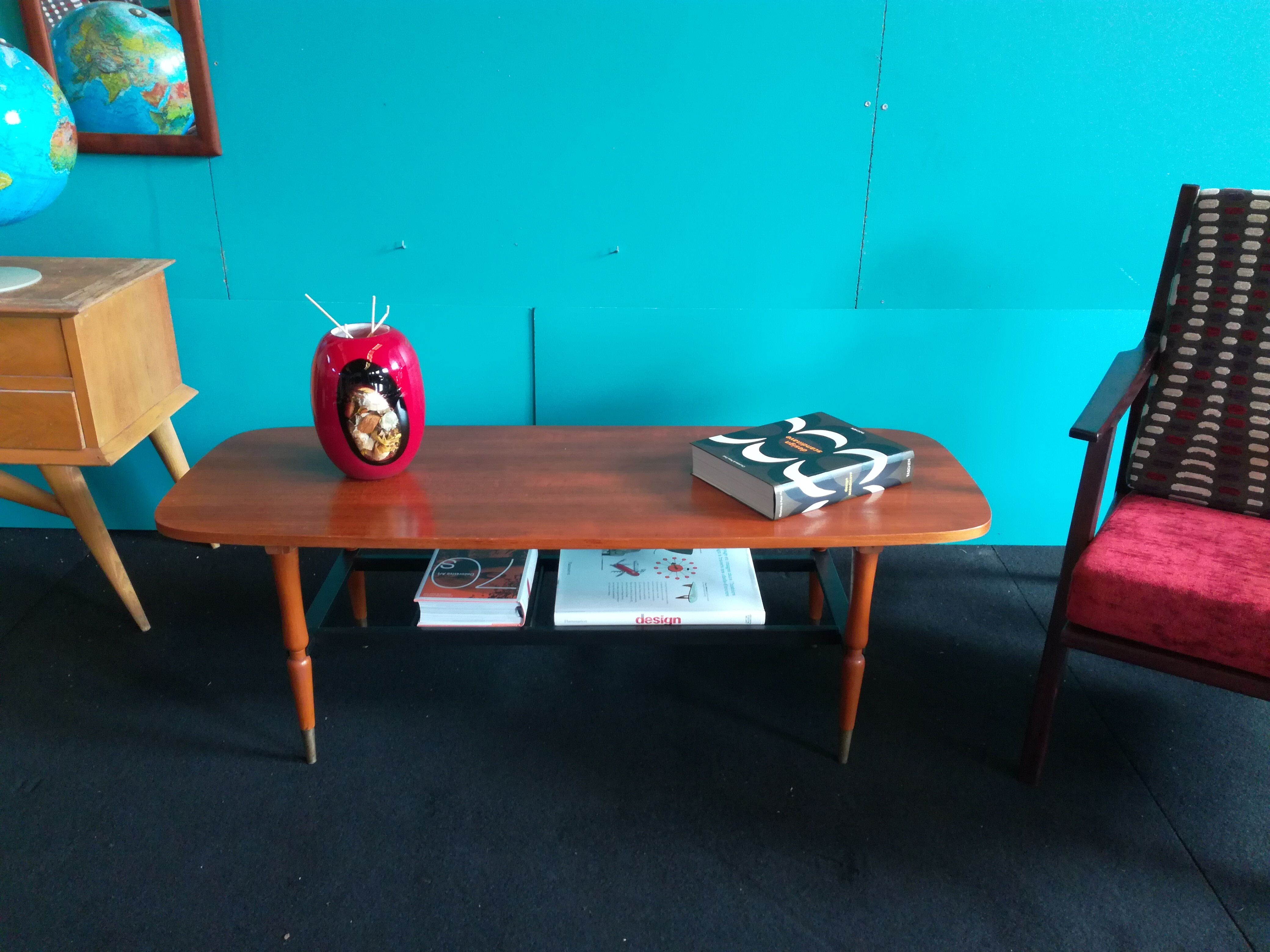 Vintage Scandinavian teak coffee table