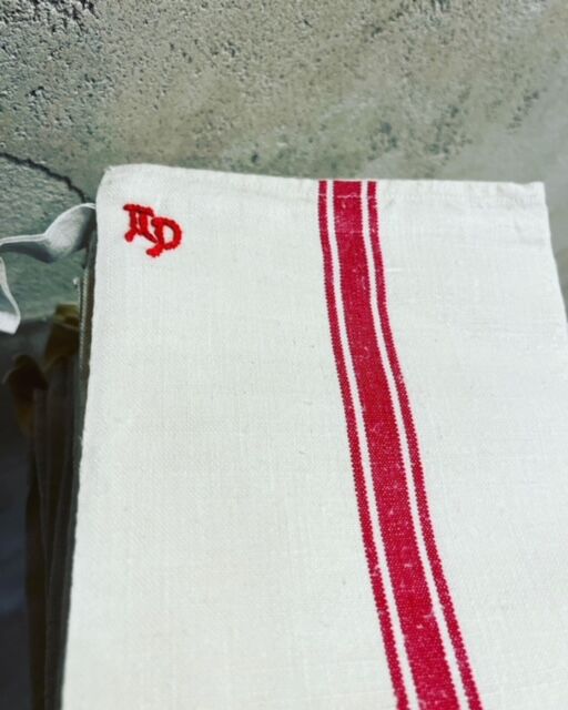 Old tea towels in new linen