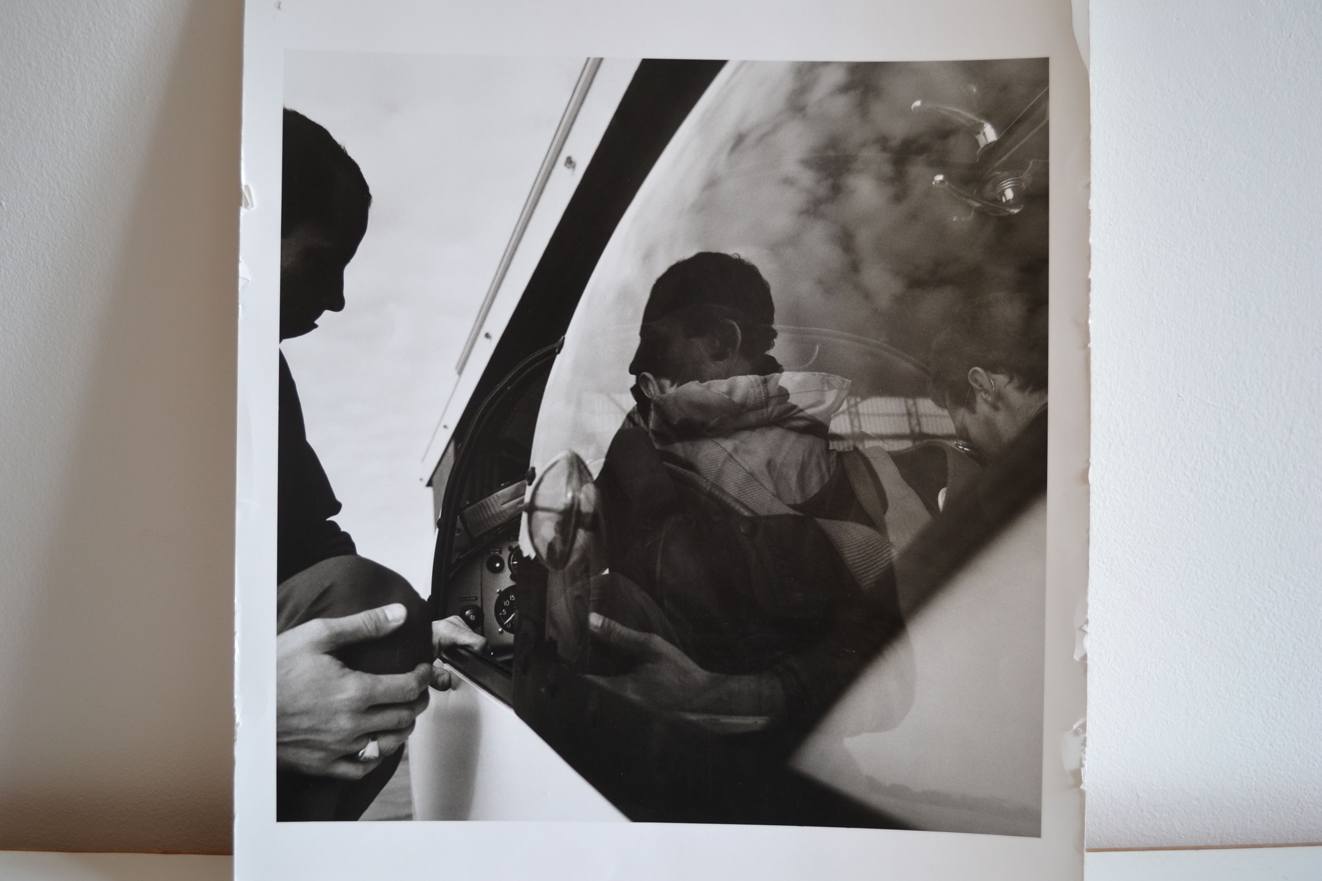 Anonymous film photo airplane pilot circa 1970