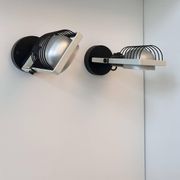 Pair of vintage Sintesi adjustable wall lights, by Gismonti for Artemide, Italy 1975