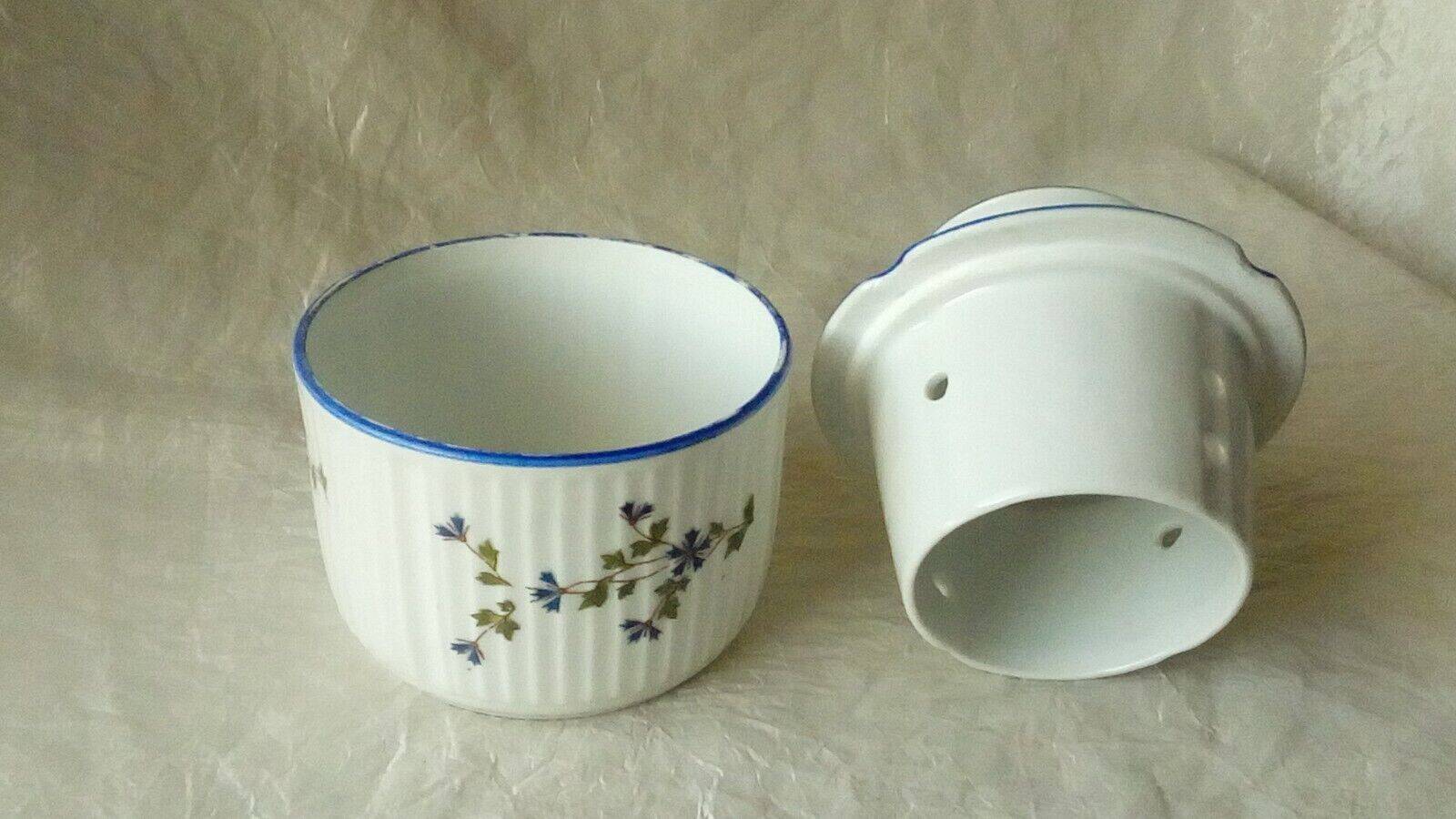Beurrier breton en faience conservateur couleur blanche décor artisanal