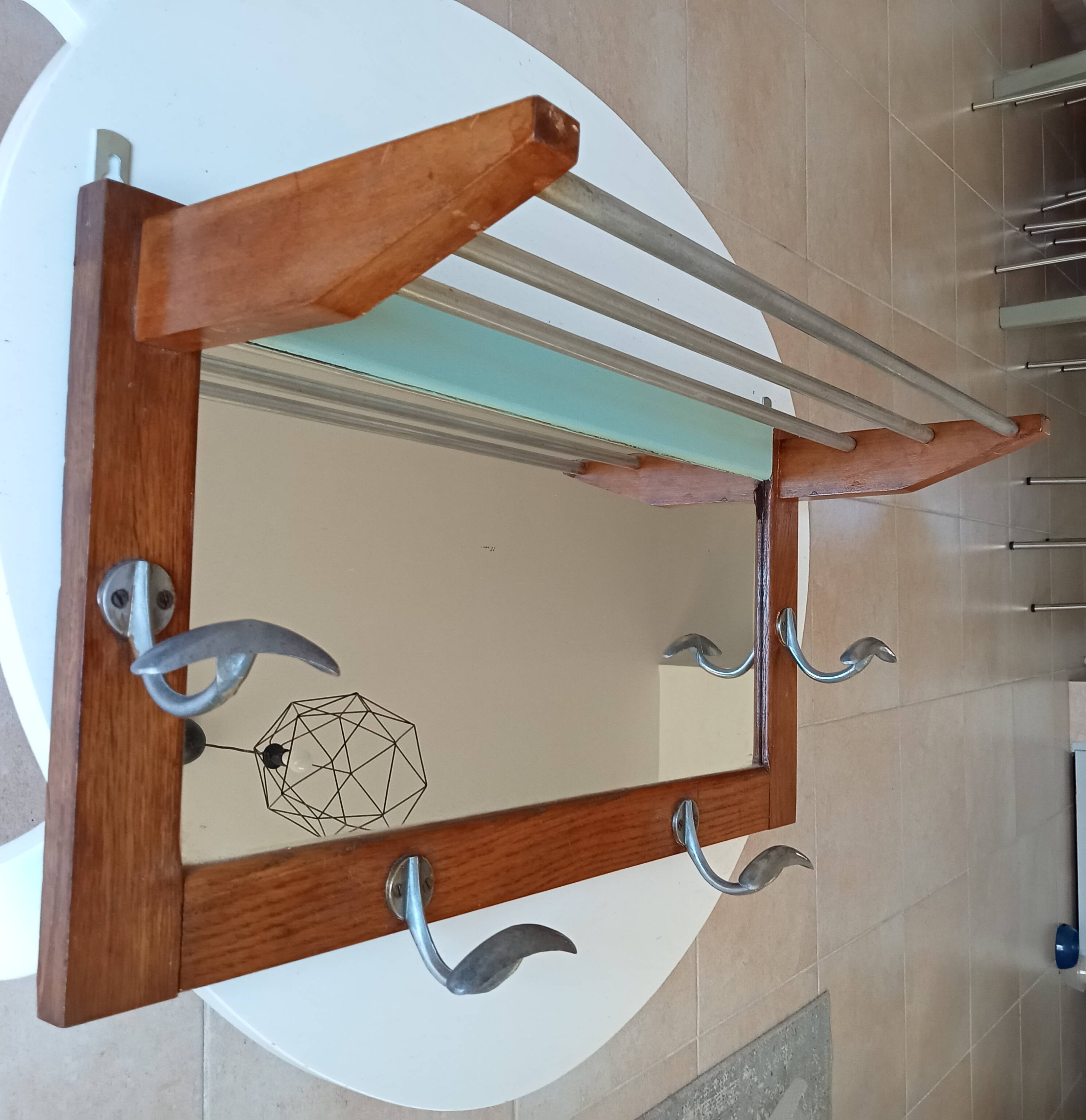 Vintage 50s wall coat rack