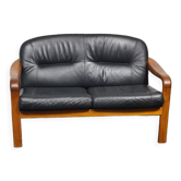 Canapé deux places vintage en teck design danois par Komfort Danemark