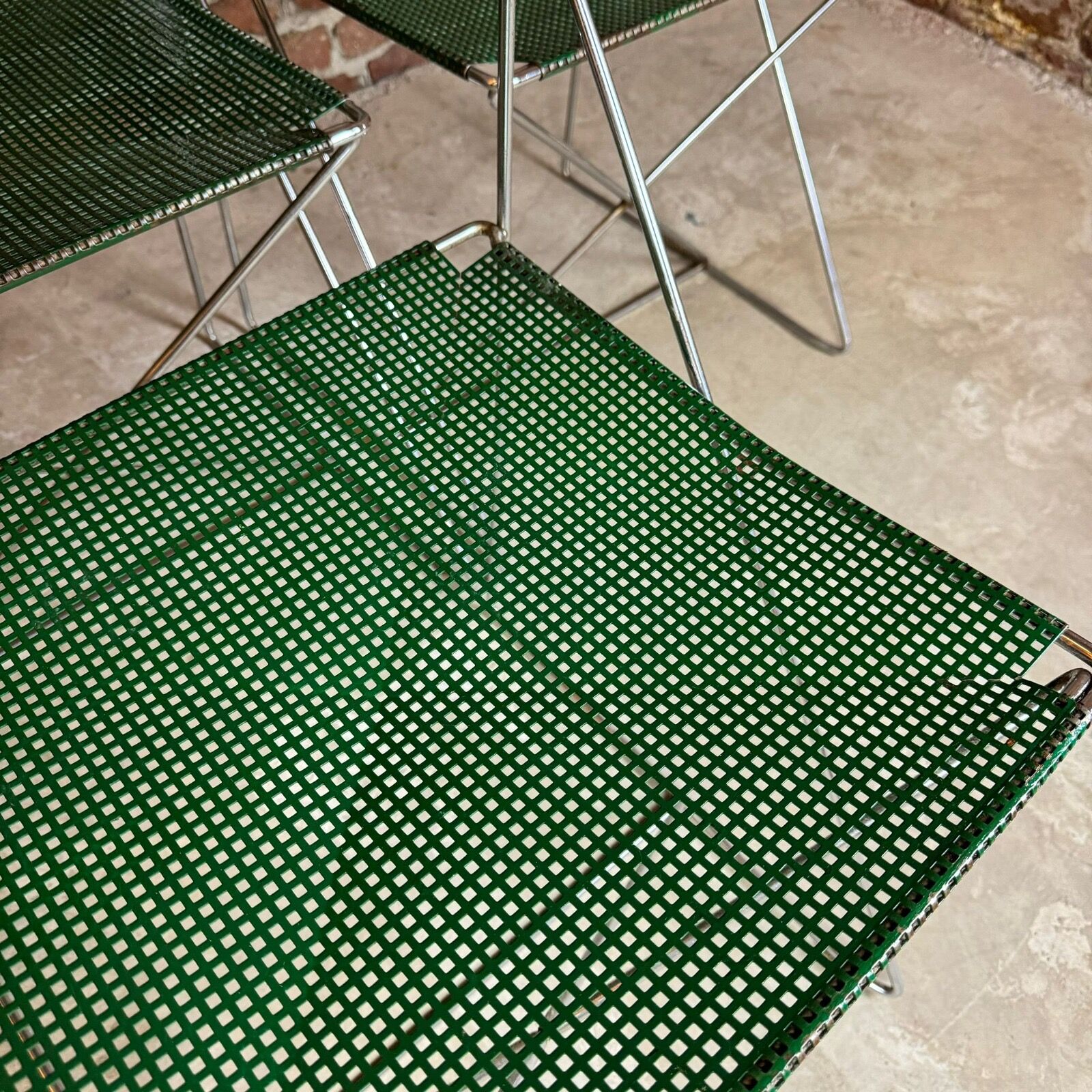 Set of four "X-Line" chairs, Niels Jørgen Haugesen for Magis, Italy, 1977