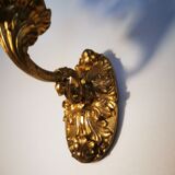 Paire d'appliques en bronze Doré et laiton fin xixe h:26CM