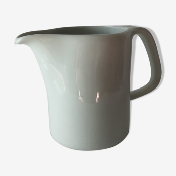 Limoges white earthenware milk pitcher