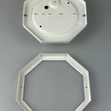 60s 70s ceiling lamp Glashütte Limburg Germany Plafoniere glass & metal