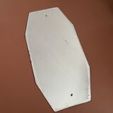 Ancient octagonal mirror beveled and stitched