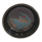 Signed stoneware bowl from Puisaye