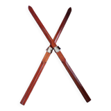 Pair of old wooden skis L=200 cm