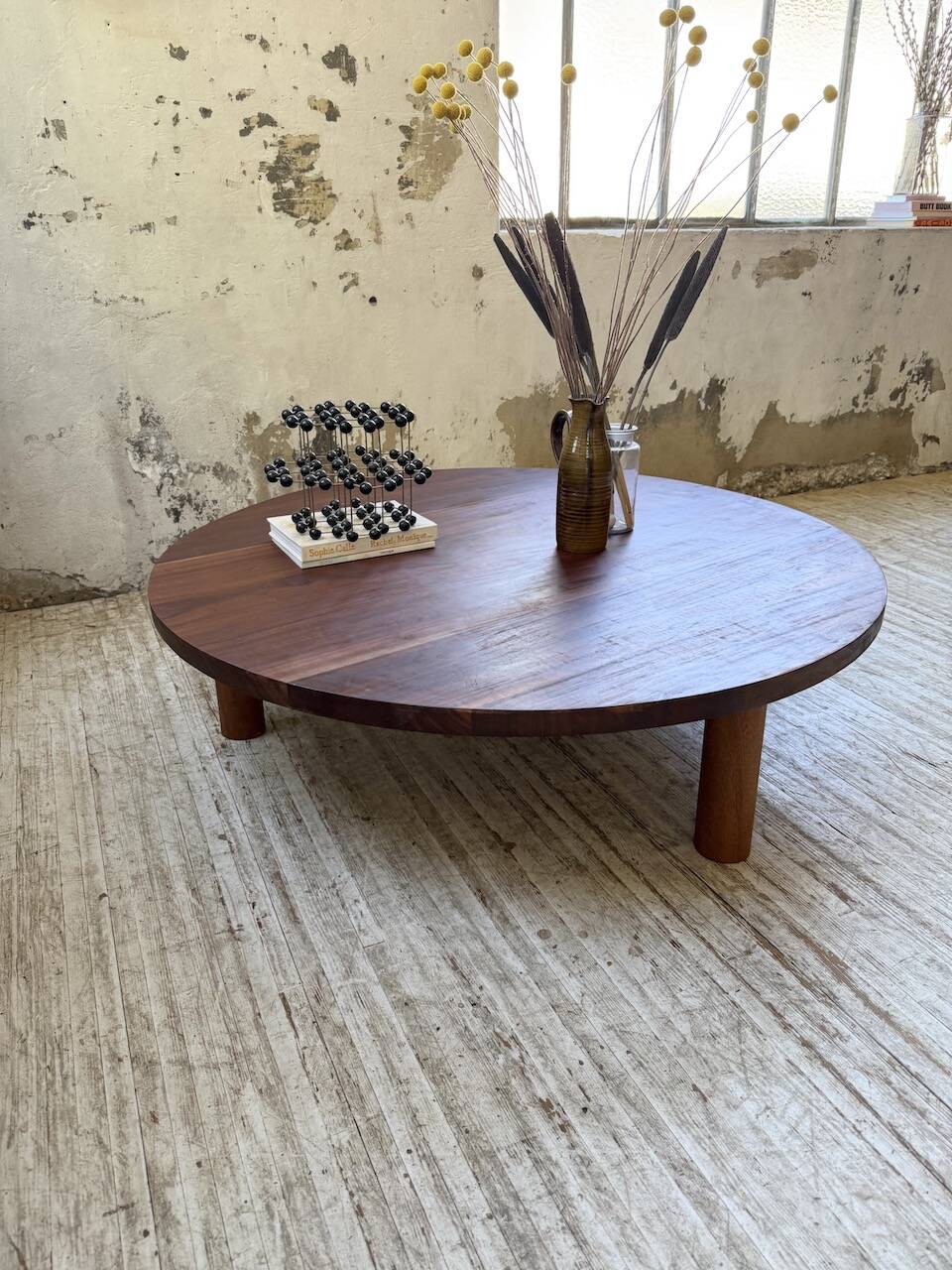 50s round tripod coffee table