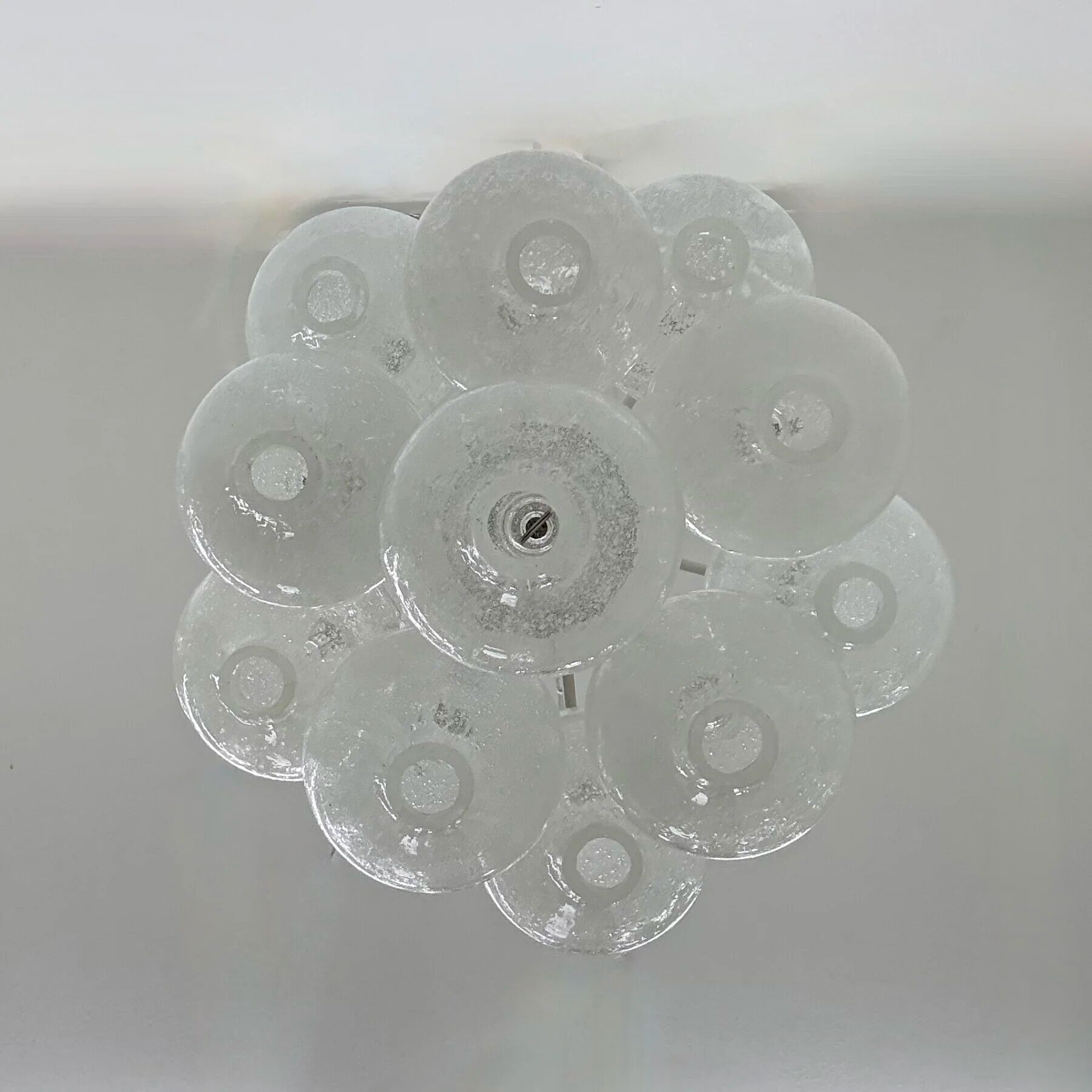 Mid-century Tulipan glass flushmount by Kalmar, Austria, 1960s