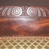 Empire bergère in mahogany veneer