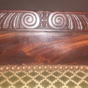 Empire bergère in mahogany veneer