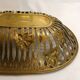 Openwork Art Nouveau basket in gilded brass