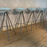 Set of 5 stools "Jamaica" by designer Pepe Cortes production Amat