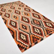 Tapis Kilim Vintage – Motifs Géométriques Tribaux, Tissé Main, 172x346 Cm