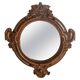 Miroir original en verre décoratif marron moyen, Europe, années 1960