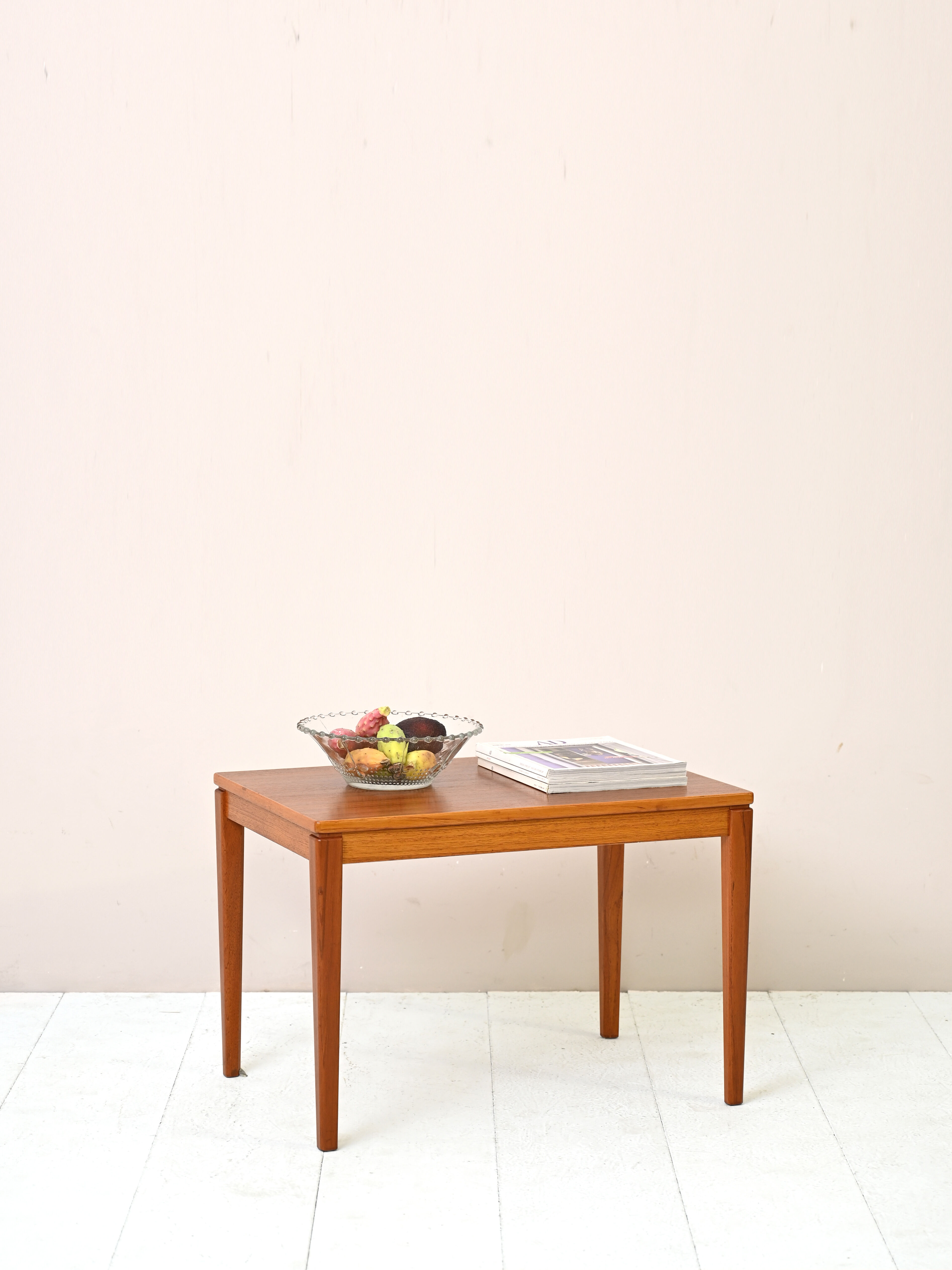 Nordic vintage teak wood coffee table