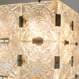 Pair of glass lanterns, Kamenicky Senov, 1970s