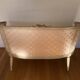 Louis XVI ivory and gold basket bench