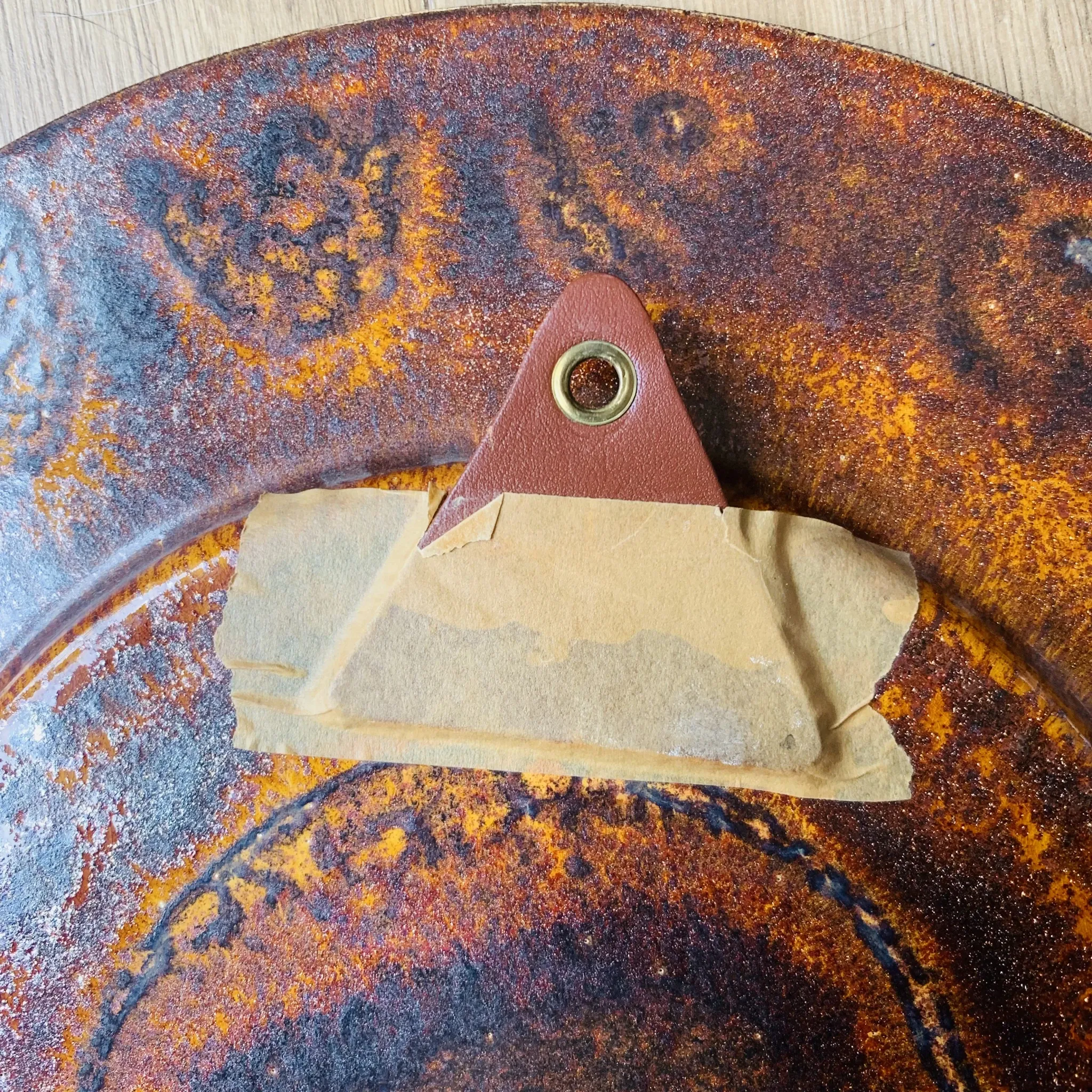Large vintage glazed ceramic dish – Reiner Gehrig for Grünstadt
