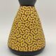 Ray Camart yellow and black ceramic vase