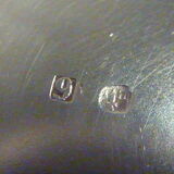 Silver metal timpani in its original case