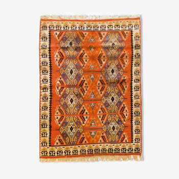 Tapis persan N.155 kilim fait main 90x77cm