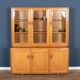 Vintage ercol elm windsor glazed display dresser sideboard model 803, 806