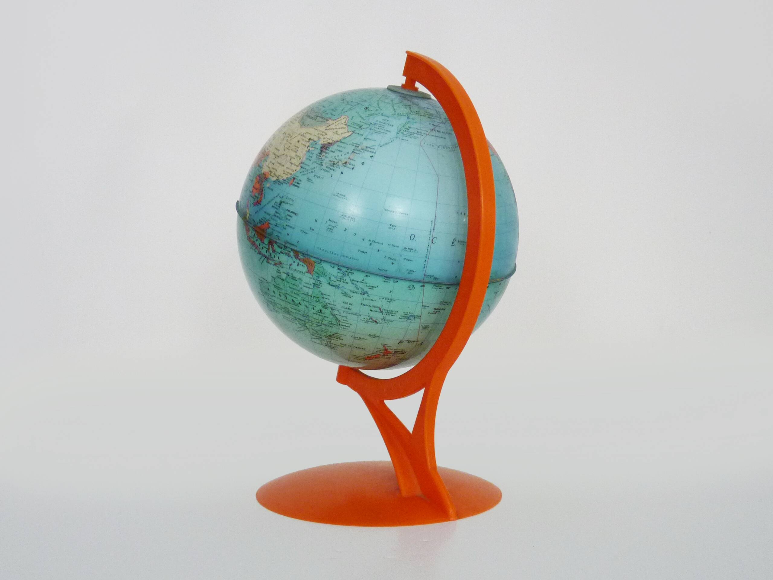 Globe terrestrial map world Editions Rico Florence Year 70