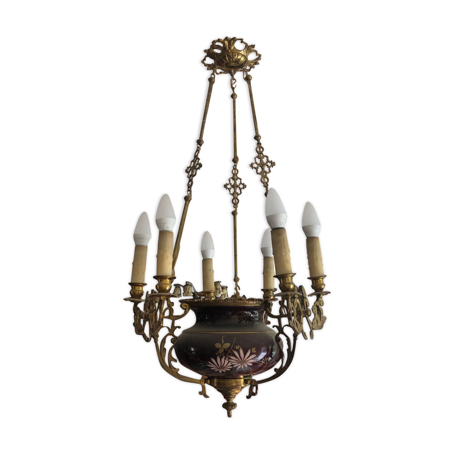 Ancient luster with painted porcelain