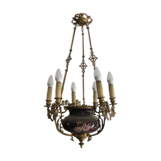 Ancient luster with painted porcelain