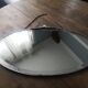Old bevelled art deco mirror  61x34cm