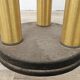 Mid-Century Murano Glass Floor Lamp in Wood and Metal with 3 Light Points
