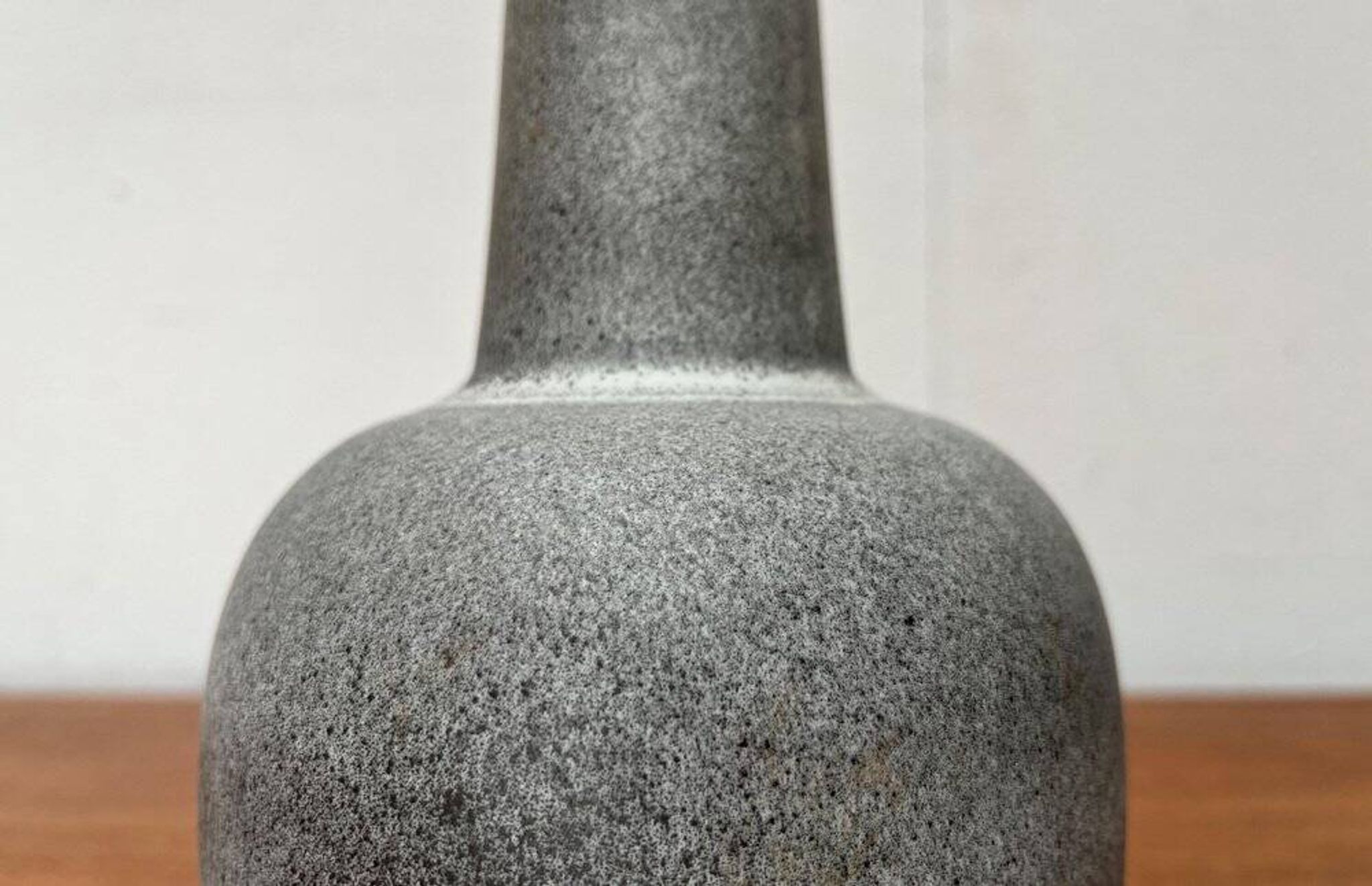 Minimalist pottery vase from a mid-century German workshop by Fritz Van Daalen, 1960s.