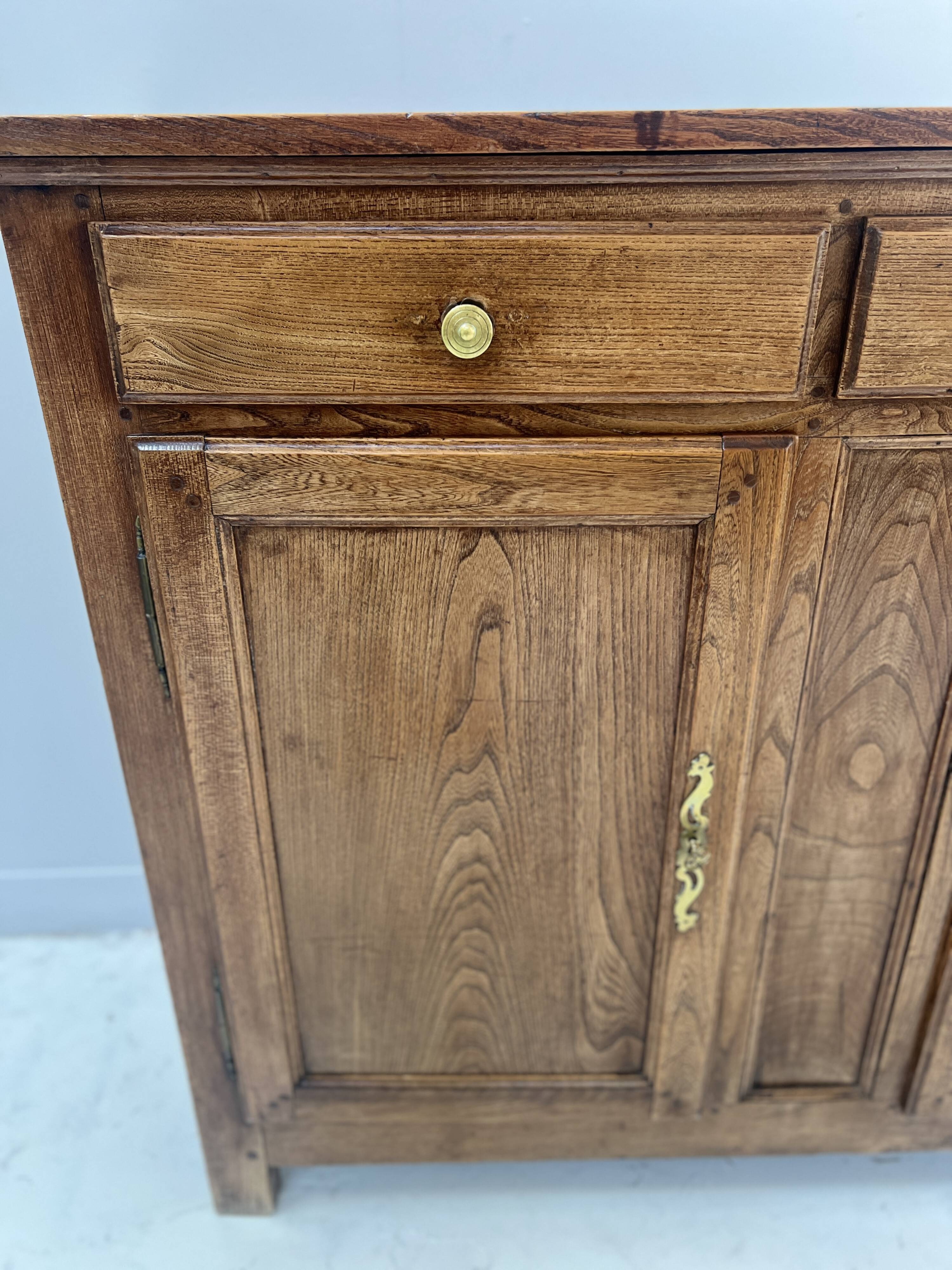 19th-century solid ash Parisian buffet