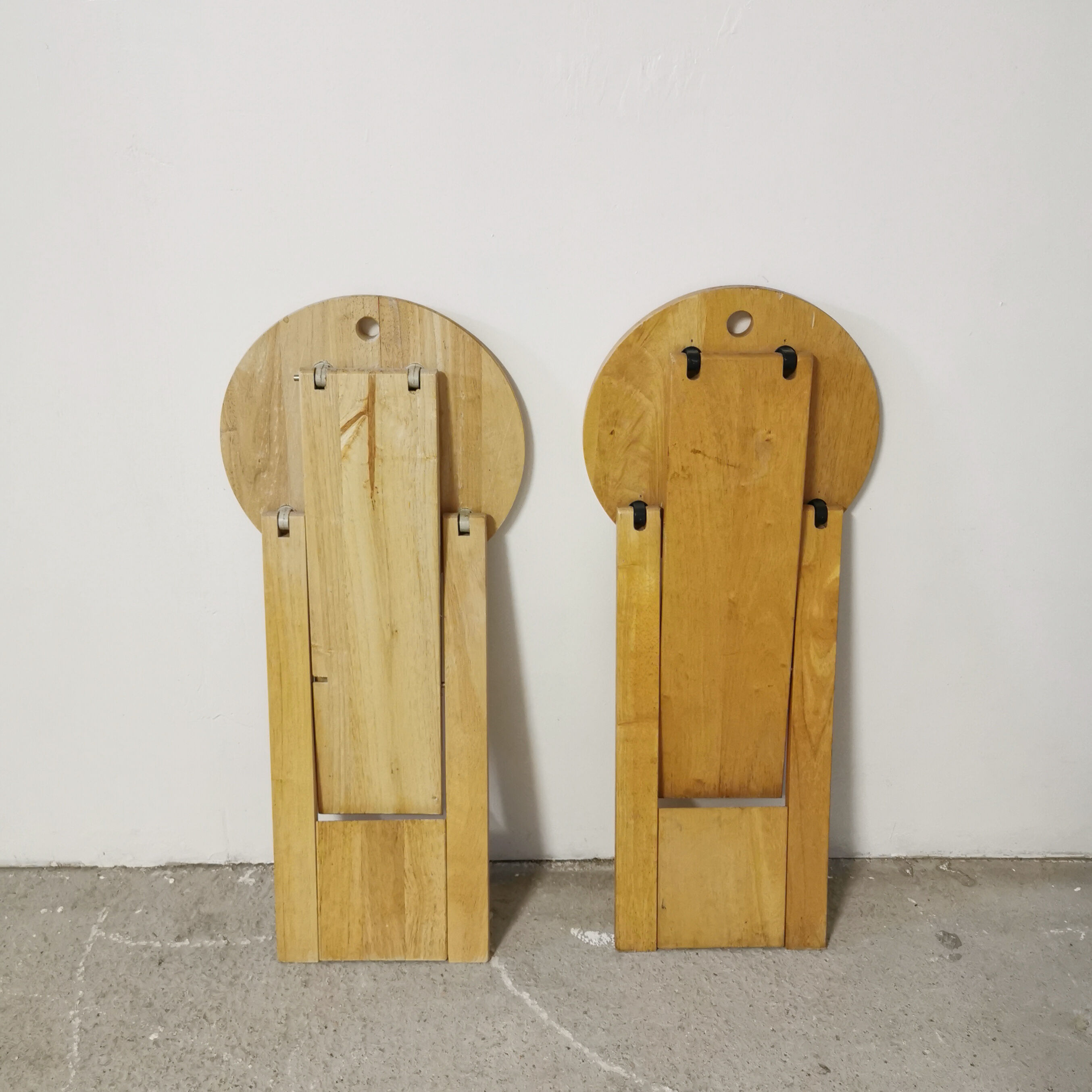 Pair of foldable stools by Adrian Reed