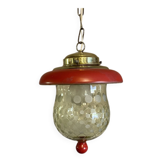 Mid century mushroom small chandelier 1950