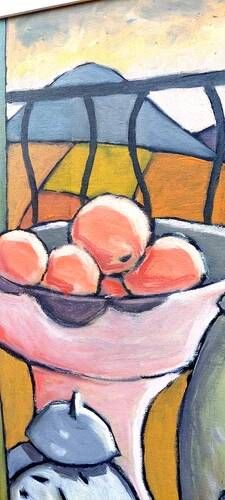 Oil on canvas Still Life at Dawn "Franco Prayer" (1924) 80 x 70 cm