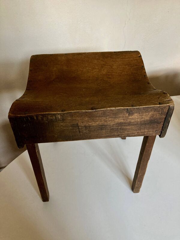 Tabouret Plywood courbé art populaire 1950