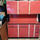 Red formica furniture