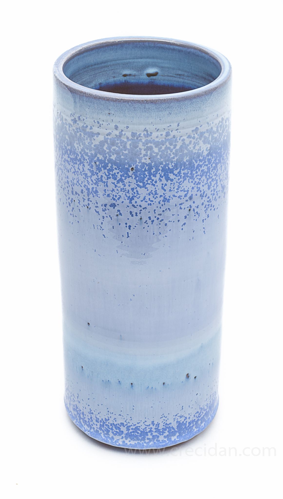 Vase bleu émaillé
