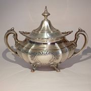 Reed & Barton Solid Sterling Silver Sugar Bowl & Creamer 790 grams
