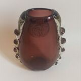 Murano crystal vase height 18.3 cm