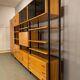Modular bookcase with vintage wardrobe 60