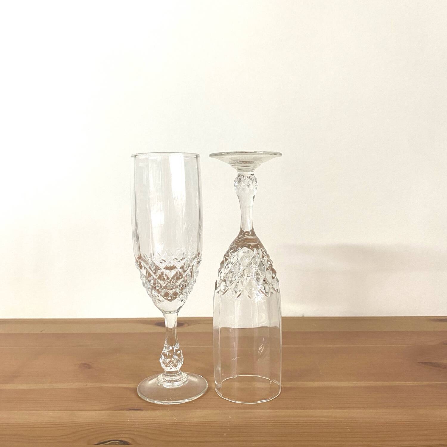 Glasses - vintage - Luminarc - Cristal d'Arques - "Chenonceaux" model - Very good condition